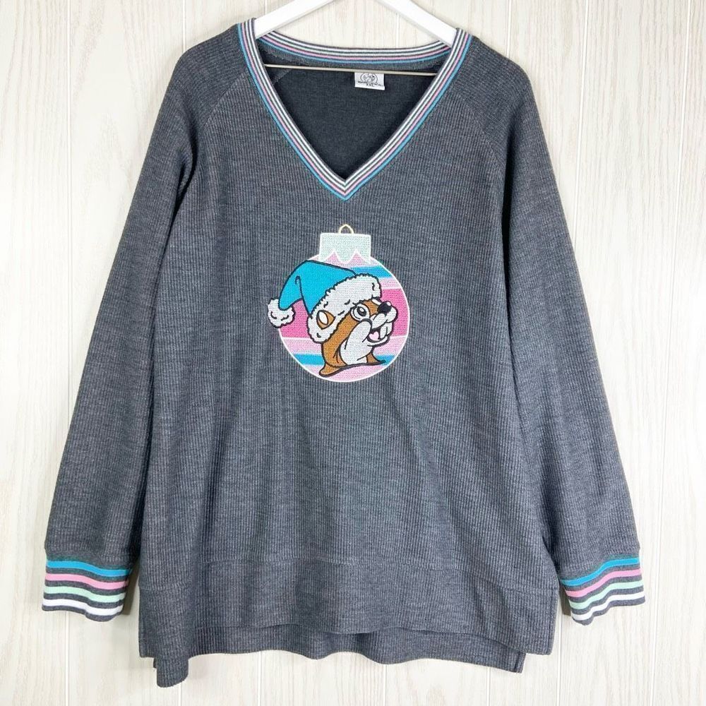 Buc-ee’s Women’s XXL Christmas Ornament Cord Sweatshirt - Picture 1 of 5